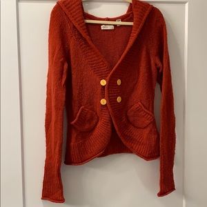 Red Hooded Sweater